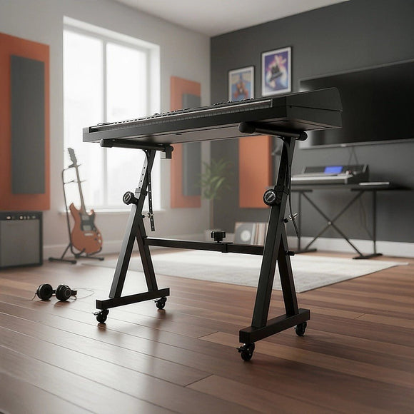 Z - Style Keyboard Stand – Heavy Duty Adjustable Piano Stand for Digital Keyboards & Portable Use - RnR Galore