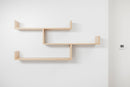 ZURICH MULTI LEVEL SHELF KIT (OAK) - RnR Galore