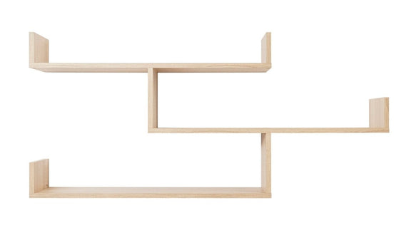 ZURICH MULTI LEVEL SHELF KIT (OAK) - RnR Galore