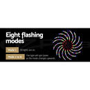 0.5M Christmas Lights 128 LED Spin Motif Light Decorations Jingle Jollys - RnR Galore