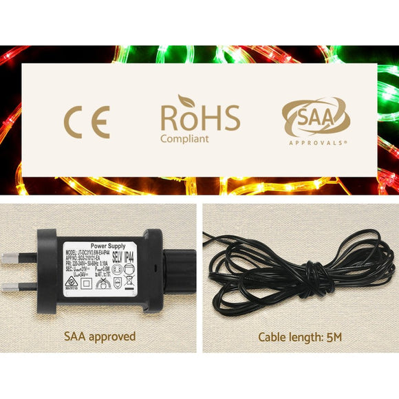 0.76M Christmas Lights 216 LED Bell Motif Light Decorations Jingle Jollys - RnR Galore
