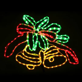 0.76M Christmas Lights 216 LED Bell Motif Light Decorations Jingle Jollys - RnR Galore