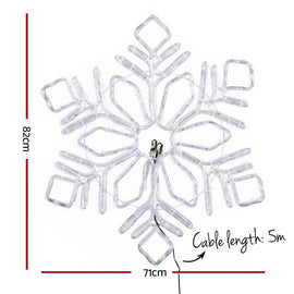 0.82M Christmas Lights 304 LED Snow Motif Light Decorations Jingle Jollys - RnR Galore