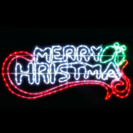 0.96M Christmas Lights Merry Christmas 288 LED Decorations Jingle Jollys - RnR Galore