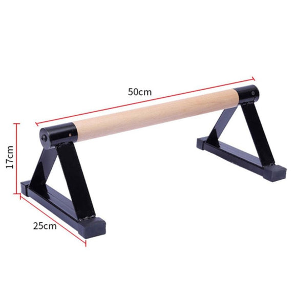 1 Pair Parallettes Set Push - up Parallel Bar Stretch Double Rod Stand Fitness - RnR Galore