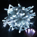 1 Set of 20 LED Plain Artic White Bulb Battery Powered String Lights Christmas Gift Home Wedding Party Bedroom Decoration Table Centrepiece - RnR Galore