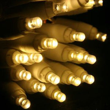 1 Set of 20 LED Plain Warm White Bulb Battery Powered String Lights Christmas Gift Home Wedding Party Bedroom Decoration Table Centrepiece - RnR Galore