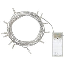 1 Set of 20 LED Plain Warm White Bulb Battery Powered String Lights Christmas Gift Home Wedding Party Bedroom Decoration Table Centrepiece - RnR Galore