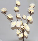 1 Set of 50cm H 20 LED White Rose Tree Branch Stem Fairy Light Wedding Event Party Function Table Vase Centrepiece Decoration - RnR Galore