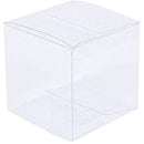 10 Pack of 5cm Clear PVC Plastic Folding Packaging Small rectangle/square Boxes for Wedding Jewelry Gift Party Favor Model Candy Chocolate Soap Box - RnR Galore