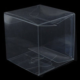 10 Pack of 5cm Clear PVC Plastic Folding Packaging Small rectangle/square Boxes for Wedding Jewelry Gift Party Favor Model Candy Chocolate Soap Box - RnR Galore