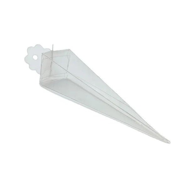 10 Pack of Clear Pyramid Triangle Shaped Small Clear Gift Box - Bomboniere Jewelry Gift Party Favor Model Candy Chocolate Soap Box - RnR Galore
