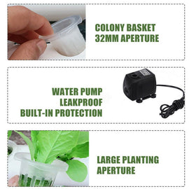 108 Plant Sites Hydroponic Grow Tool Kit Vegetable Garden Hydroponic Grow System - RnR Galore