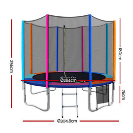 10FT Trampoline Everfit Kids Trampoline Rebounder - RnR Galore