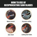 10Pc Reciprocating Saw Blades Set For Wood Metal Timber Demolition Cutting Tool - RnR Galore