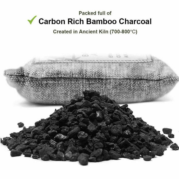 10PCS Air Purifying Bags Activated Bamboo Charcoal Freshener for Car Home Shoes 200g - RnR Galore
