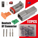 117PCS Deutsch Kit DT 2 Way Series Connector Plug Waterproof Auto Marine DT 2Pin - RnR Galore