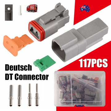 117PCS Deutsch Kit DT 2 Way Series Connector Plug Waterproof Auto Marine DT 2Pin - RnR Galore