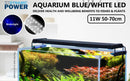 11W Aquarium Blue White LED Light for Tank 50 - 70cm - RnR Galore