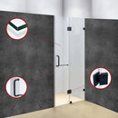 120 x 200cm Wall to Wall Frameless Shower Screen 10mm Glass By Della Francesca - RnR Galore