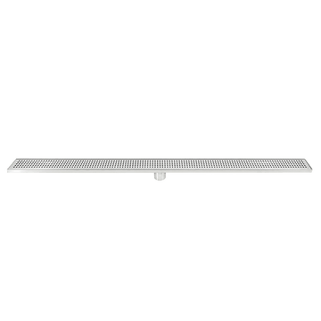 1200mm Bathroom Shower Stainless Steel Grate Drain w/Centre outlet Floor Waste Square Pattern - RnR Galore