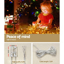 12.5M Christmas Lights Solar Icicle String Light Warm White Jingle Jollys - RnR Galore