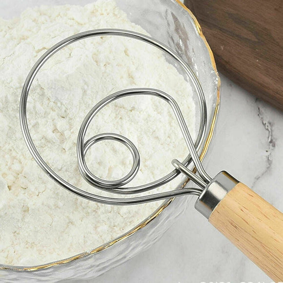 13 INCHES BAKING DOUGH STAINLESS STEEL LARGE WIRE WHISK MIXER BREAD COOKING TOOL - RnR Galore