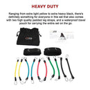 13PC Resistance Bands Set – Fitness Exercise Tubes with Handles & Leg Bands - RnR Galore