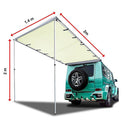 1.4m x 2m Car Side Awning Roof - RnR Galore