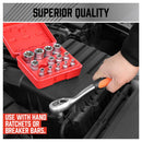 14Pc E Torx Socket Set Female Start Bit External Hex Torque E4 - E24 With Case - RnR Galore