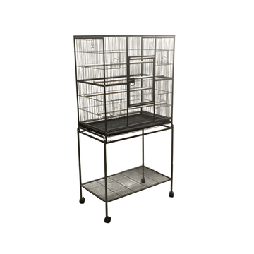 161 cm Bird Cage Parrot Aviary Pet Stand - alone Budgie Perch Castor Wheels - RnR Galore