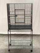 161 cm Bird Cage Parrot Aviary Pet Stand - alone Budgie Perch Castor Wheels - RnR Galore