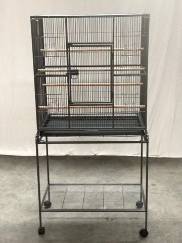 161 cm Bird Cage Parrot Aviary Pet Stand - alone Budgie Perch Castor Wheels - RnR Galore