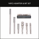 16Pc Socket Bit Adaptor Set Power Drill Nut Driver Extension Screwdriver Bits - RnR Galore