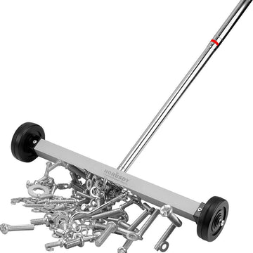 17inch Telescoping Magnetic Sweeper Magnet Broom Rolling Pick Up 8.8Lbs Portable - RnR Galore