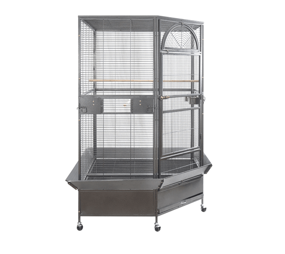 185cm XXL Corner Bird Cage Pet Parrot Aviary Perch Castor Wheel - RnR Galore