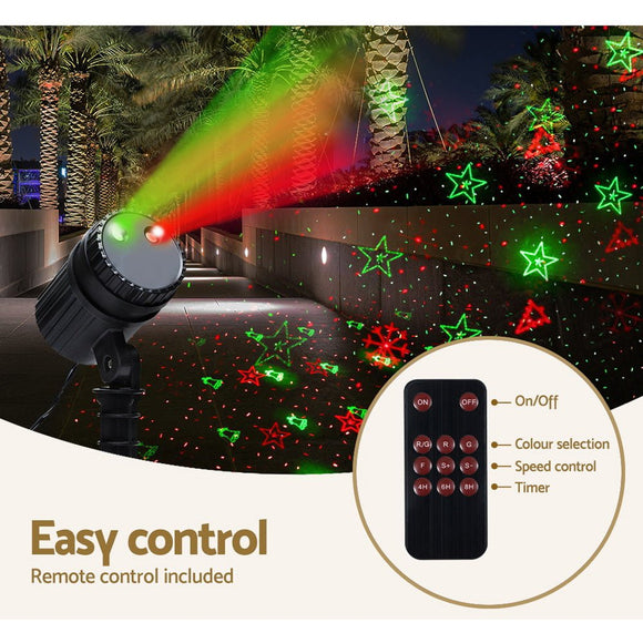 1X Projector Light Christmas Lights Laser Outdoor Decorations Jingle Jollys - RnR Galore