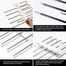 2 Pack Adjustable Multi - Layer 5 in 1 Pants Hanger for Wardrobe and Home Storage (White) - RnR Galore