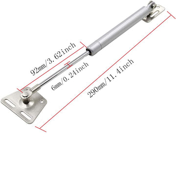 2 Pcs 100N Cabinet Door Hydraulic Hinge Metal Head Lift Support Soft Close & Buffer Telescopic - RnR Galore