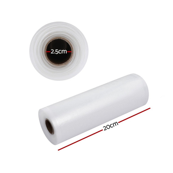 2 Rolls Food Vacuum Sealer Bags Storage Saver Heat Sealing Bag Pack 20CMX6M - RnR Galore
