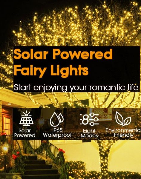 200 Waterproof LED Solar Fairy Light Outdoor with 8 Lighting Modes for Home,Garden and Decoration - RnR Galore