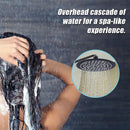 200mm Shower Head Round 304SS Electroplated Matte Black Finish - RnR Galore