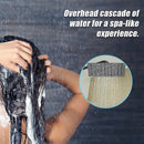 200mm Shower Head Square 304SS Electroplated Matte Black Finish - RnR Galore