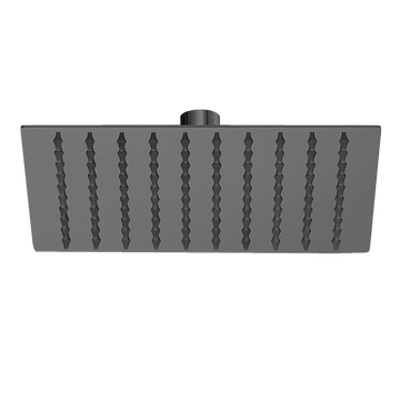 200mm Shower Head Square 304SS Electroplated Matte Black Finish - RnR Galore