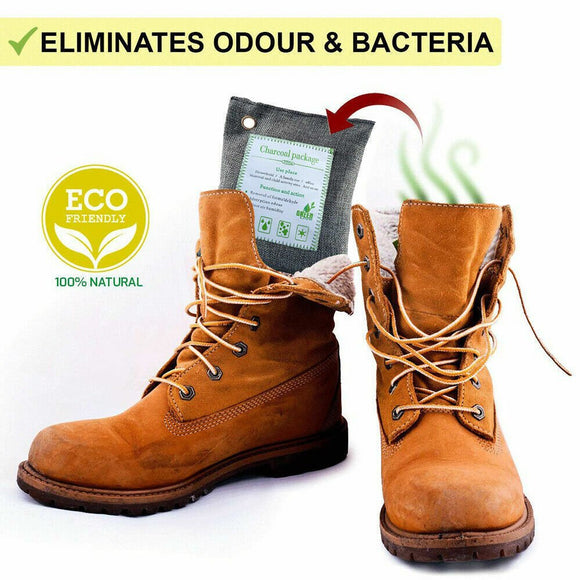 20PCS Air Purifying Bags Activated Bamboo Charcoal Freshener for Car Home Shoes 200g - RnR Galore