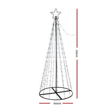 2.1M Christmas Tree 264 LED Solar Jingle Jollys - RnR Galore