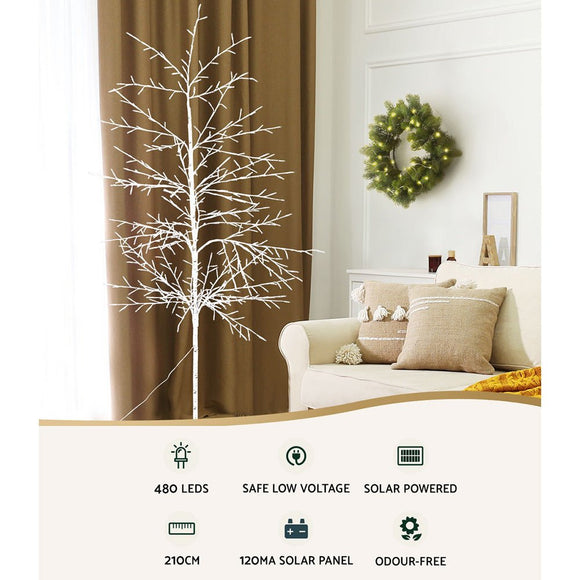 2.1M Christmas Tree 480 LED Solar Jingle Jollys - RnR Galore
