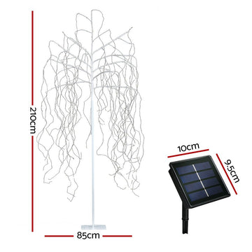 2.1M Christmas Tree 600 LED Solar Jingle Jollys - RnR Galore