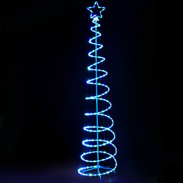 2.4M Christmas Tree LED Solar Motif Lights Jingle Jollys - RnR Galore