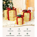 3 PCS Christmas Lights Gift Box Set Set 48 LED Decorations Jingle Jollys - RnR Galore